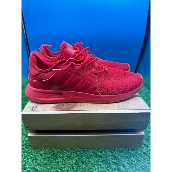 Adidas X_PLR Red Black Melange Gum Sole Sneakers - Men Size 12